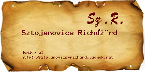 Sztojanovics Richárd névjegykártya